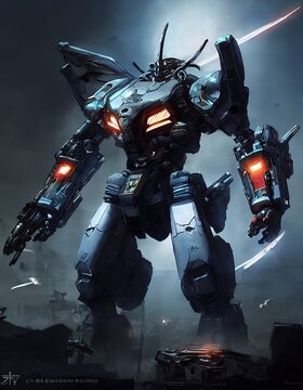Giant mecha robot 