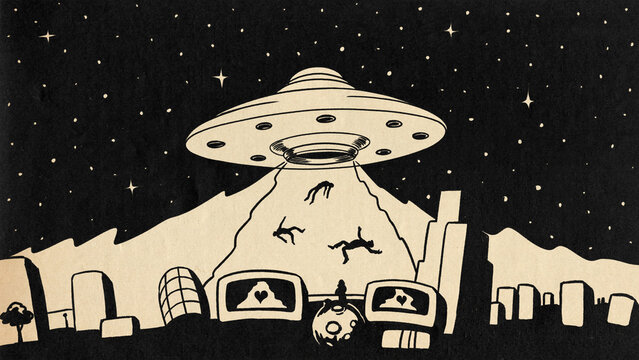 UFO Over The City