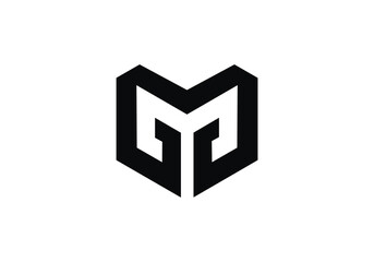 initial letter logo MG initial company icon business logo background illustration