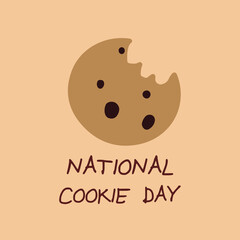 National Cookie Day Design Element