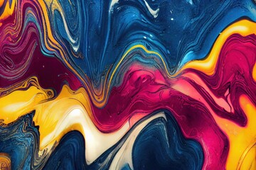 Obraz premium Rainbow ink splatter abstract art background