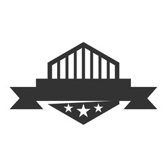 Naklejka premium emblem blank template logo Icon Illustration Brand Identity