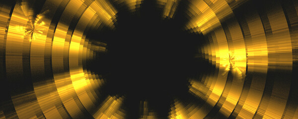 golden yellow color hole abstract background