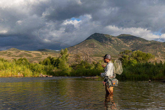  Provo River fly fishing in  Utah in United States 