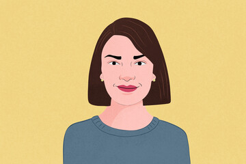 Cool woman illustration