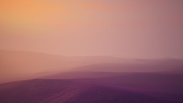 Early sunrise in the desert
