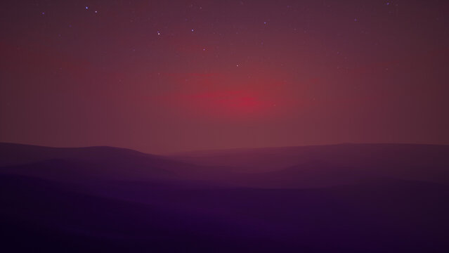 Early sunrise in the desert