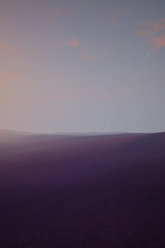 Early sunrise in the desert