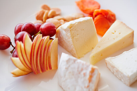 Close-up cheese plate
