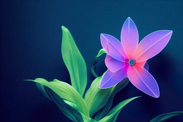 Fototapeta premium Floral background with soft pastel colors. organic, colorful flowers pattern. Flower illustration with leafs. Beautiful abstract background wallpaper