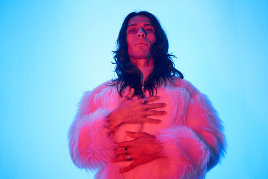 defiant Latino LGBTQ+ portrait