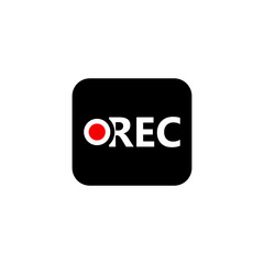 recording icon vector design templates