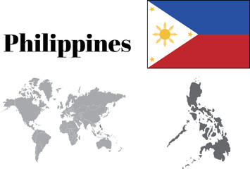 フィリピン　国旗/地図/領土