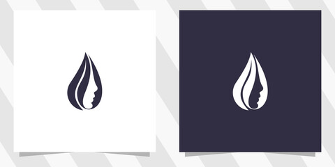 beauty face nature logo design