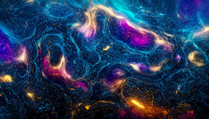 Obraz na płótnie Canvas Abstract colors galaxy liquid powder effect wallpaper graphic design