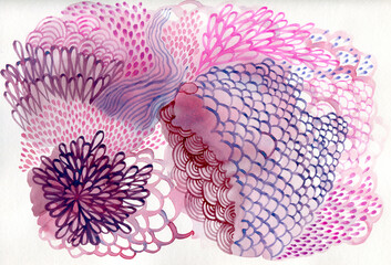 Beautiful detailed abstract illustration 