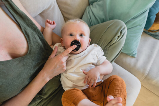 Baby and pacifier
