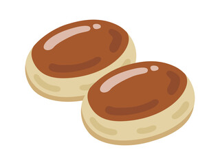 栗まんじゅうのイラスト