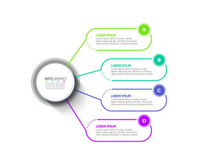 Obraz premium Presentation business infographic design template