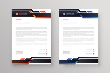 letterhead design for business modern corporate identity stylish company invoice and a4 cover design