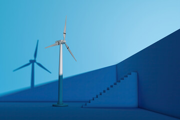 Modern windmill sustainable energy