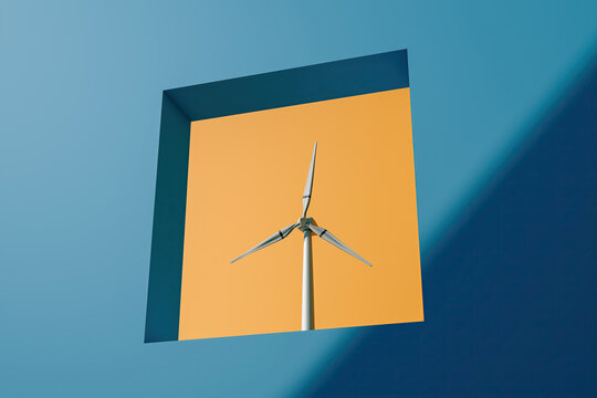 Modern windmill sustainable energy