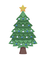 christmas tree with star