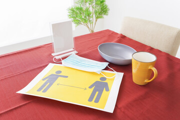 新型コロナウイルスレストランイメージ