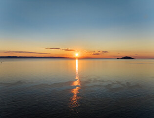 The sea and the sunset