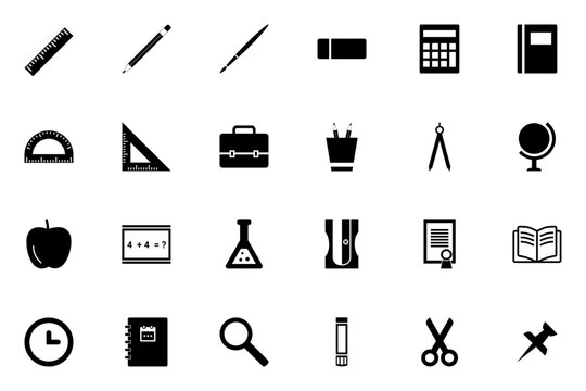 SVG School icons set