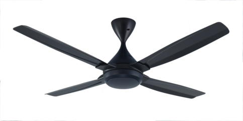 A ceiling fan is a mechanical fan, usually electrically powered, suspended from the ceiling of a room, that uses hub-mounted rotating blades to circulate air.