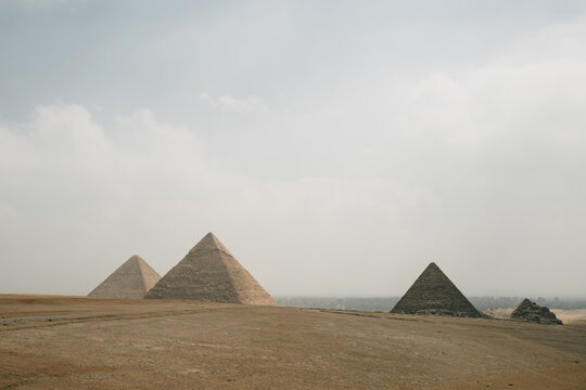 Three pyramids of Giza, Cairo
