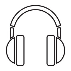 Audio, headphones, listen outline  icon