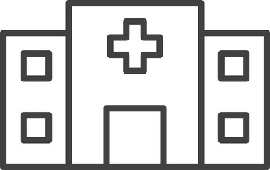 Obraz premium hospital Buildings city vector illustration 