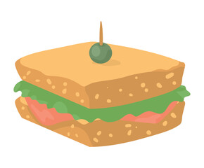 fresh sandwich pastry product