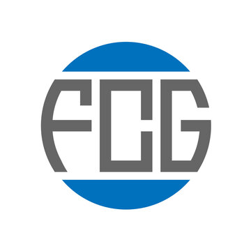 FCG letter logo design on white background. FCG creative initials circle logo concept. FCG letter design.