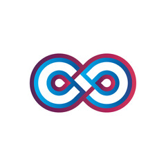 Infinity Vector Logo Template Illustration Design. 