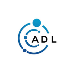 ADL letter logo design on black background. ADL creative initials letter logo concept. ADL letter design.