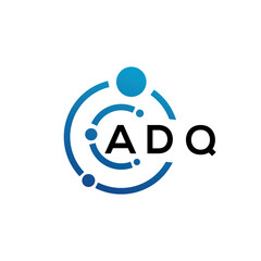 ADQ letter logo design on black background. ADQ creative initials letter logo concept. ADQ letter design.