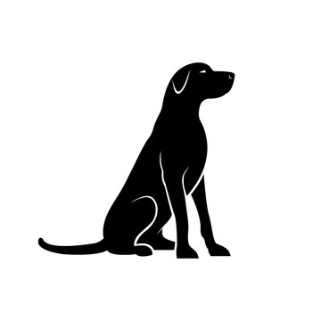 Vector of a labrador retriever dog isolated on a white background. Pet. Animals.