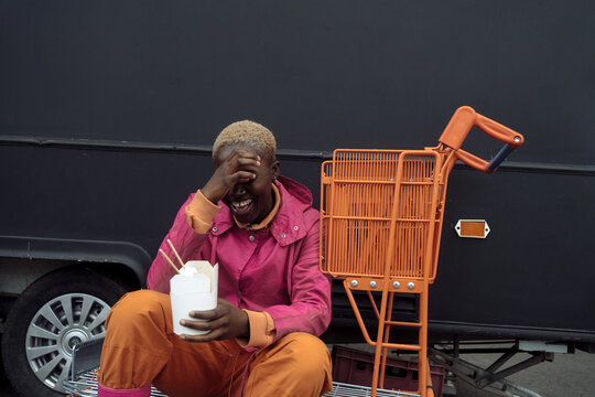 girl's walk in different parts of the city