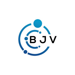 BJV letter logo design on  white background. BJV creative initials letter logo concept. BJV letter design.