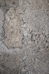 Crumbly and weathered concrete wall in Bali, Indonesia