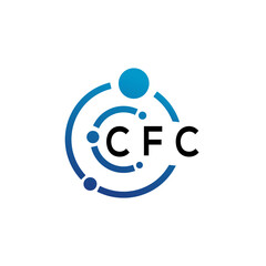 CFC letter logo design on  white background. CFC creative initials letter logo concept. CFC letter design.