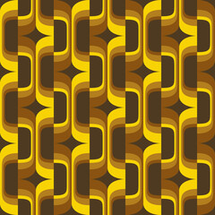 Abstract attractive ornament for decorating any surfaces or things. Seamless pattern.