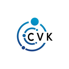 Fototapeta na wymiar CVK letter logo design on white background. CVK creative initials letter logo concept. CVK letter design.