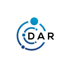 DAR letter logo design on  white background. DAR creative initials letter logo concept. DAR letter design.