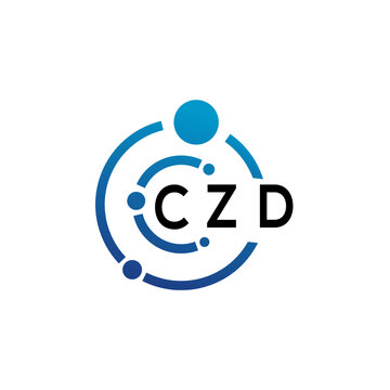 CZD letter logo design on  white background. CZD creative initials letter logo concept. CZD letter design.