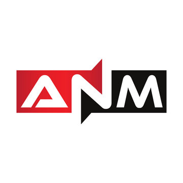 ANM Monogram Initial Letters Logo Design