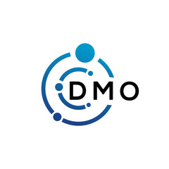 DMO letter logo design on  white background. DMO creative initials letter logo concept. DMO letter design.